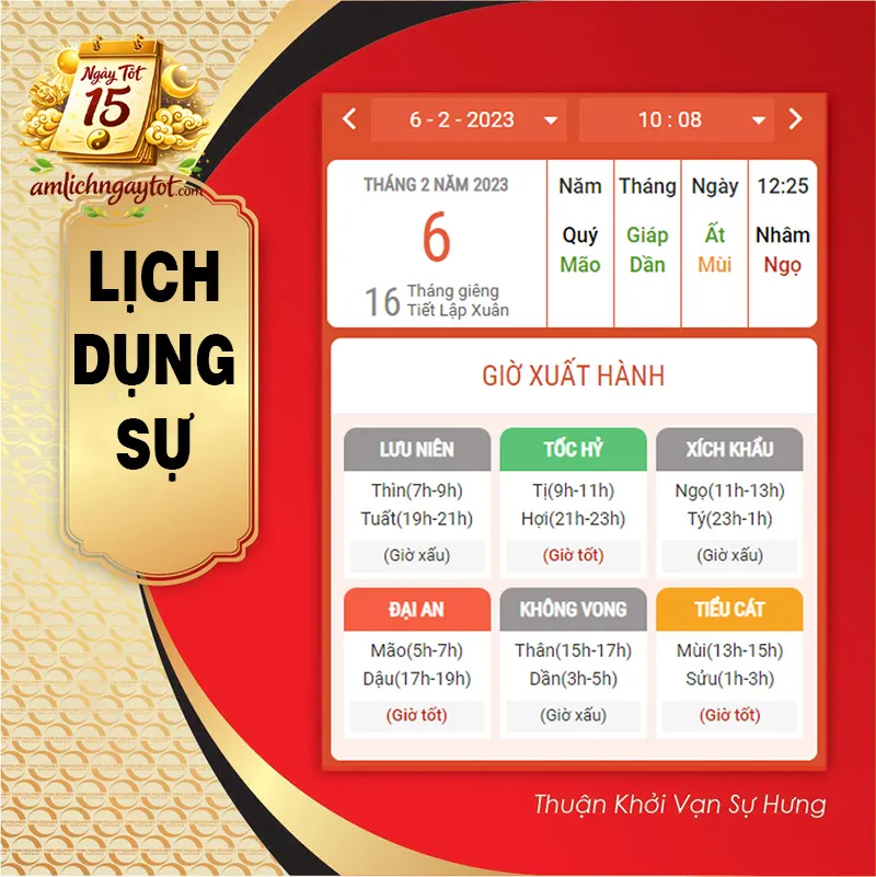 Ứng dụng ngày tốt – ngày xấu trong đời sống