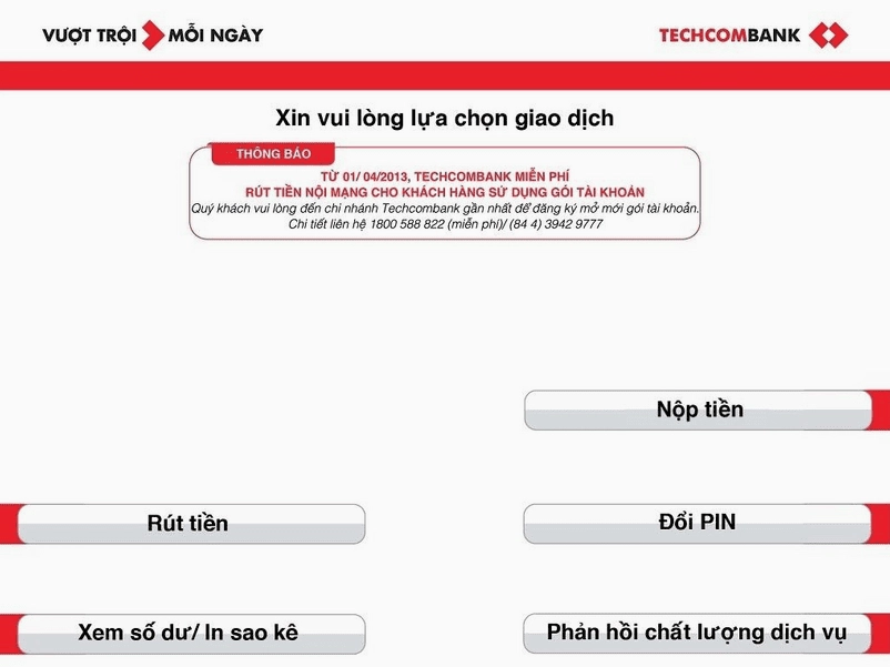 Ấn chọn nộp tiền