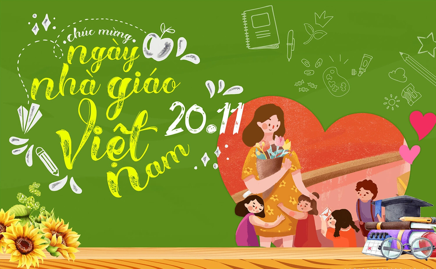 Bài thơ tả về cô giáo ngày 20 tháng 11 hay nhất