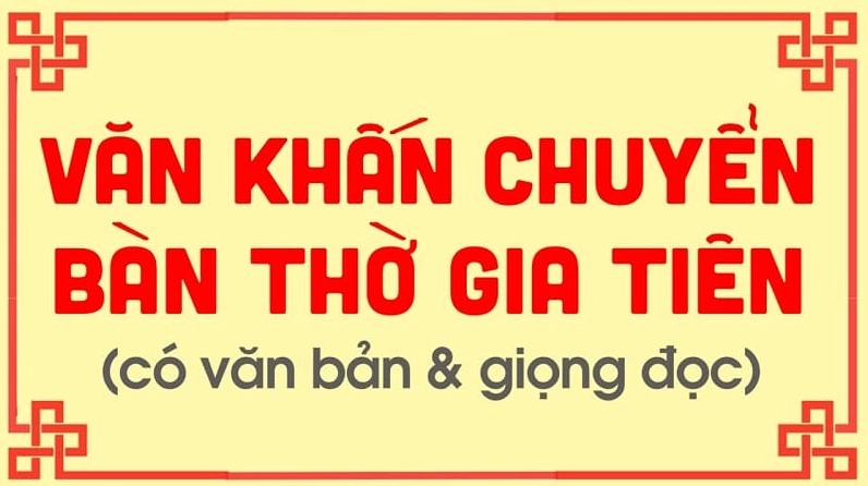 Bài văn khấn chuyển bàn thờ chuẩn nhất