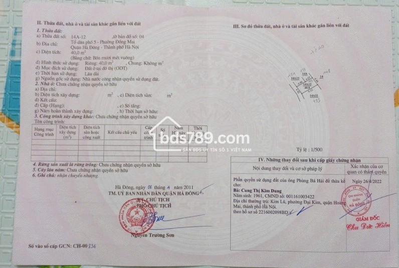 BÁN ĐẤT TỔ 17 ĐỒNG MAI (TỔ 38 YÊN NGHĨA) – Ô TÔ ĐỖ TRƯỚC ĐẤT