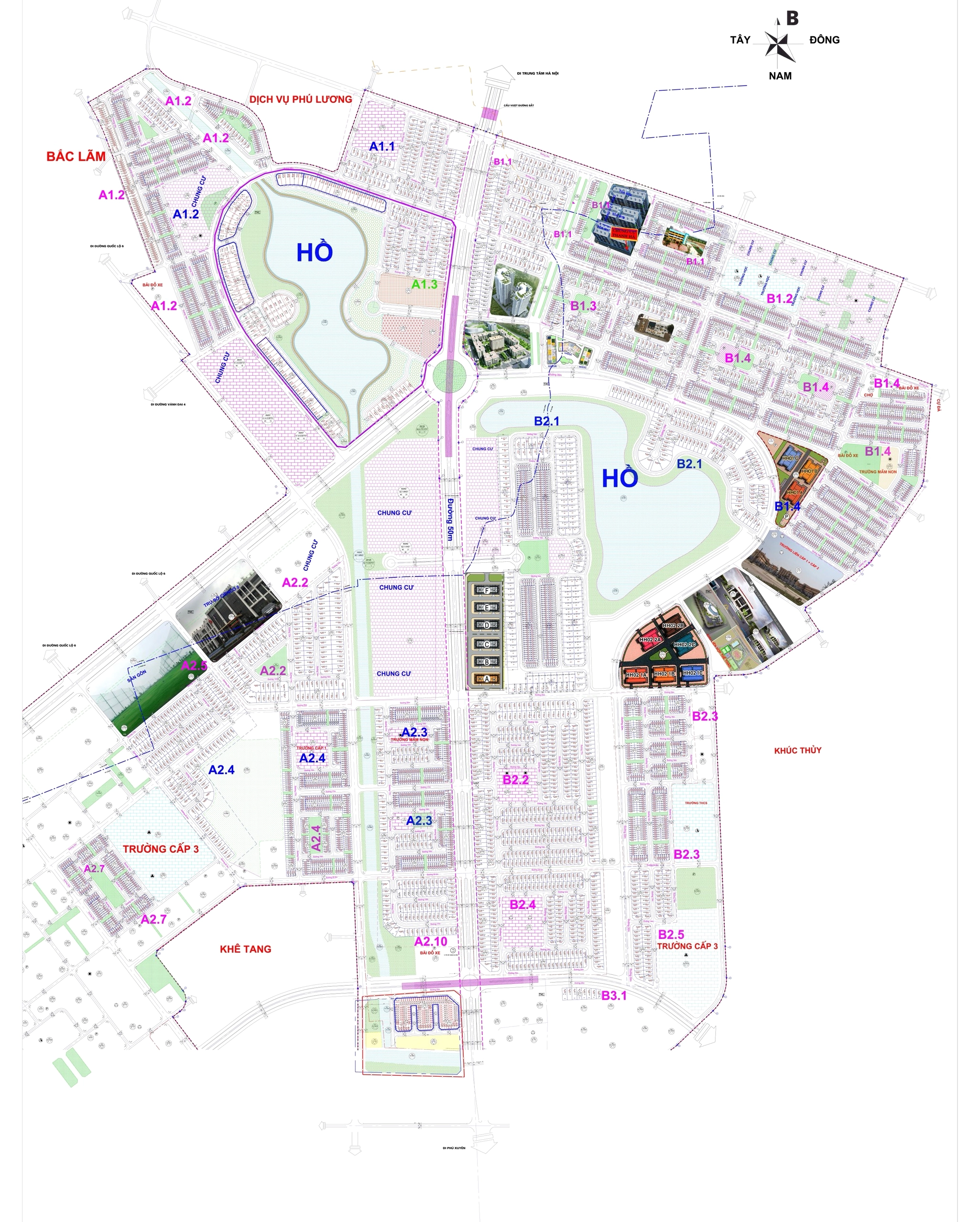 Bản đồ mặt bằng tổng thể dự án khu đô thị thanh hà cienco 5