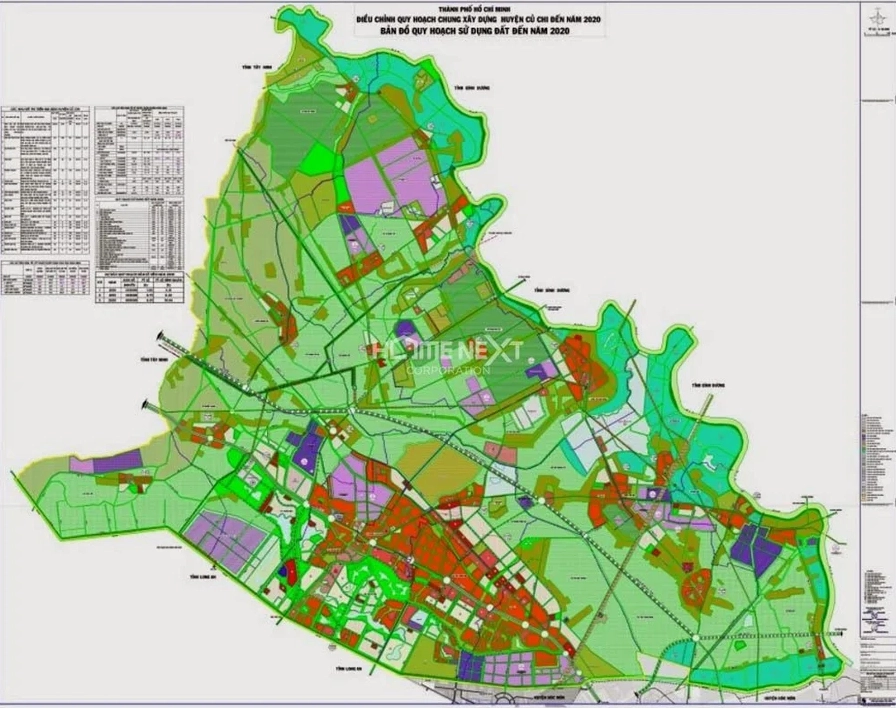 Bản đồ quy hoạch Huyện Củ Chi TP.HCM