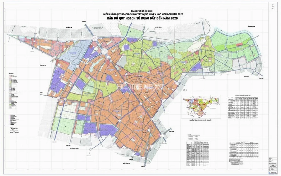 Bản đồ quy hoạch Huyện Hóc Môn Tp.HCM chi tiết năm 2026