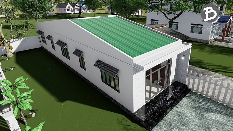 Bản vẽ bố trí mặt bằng mẫu nhà 1 tầng 3 phòng ngủ tiện nghi ưa chuộng nhất