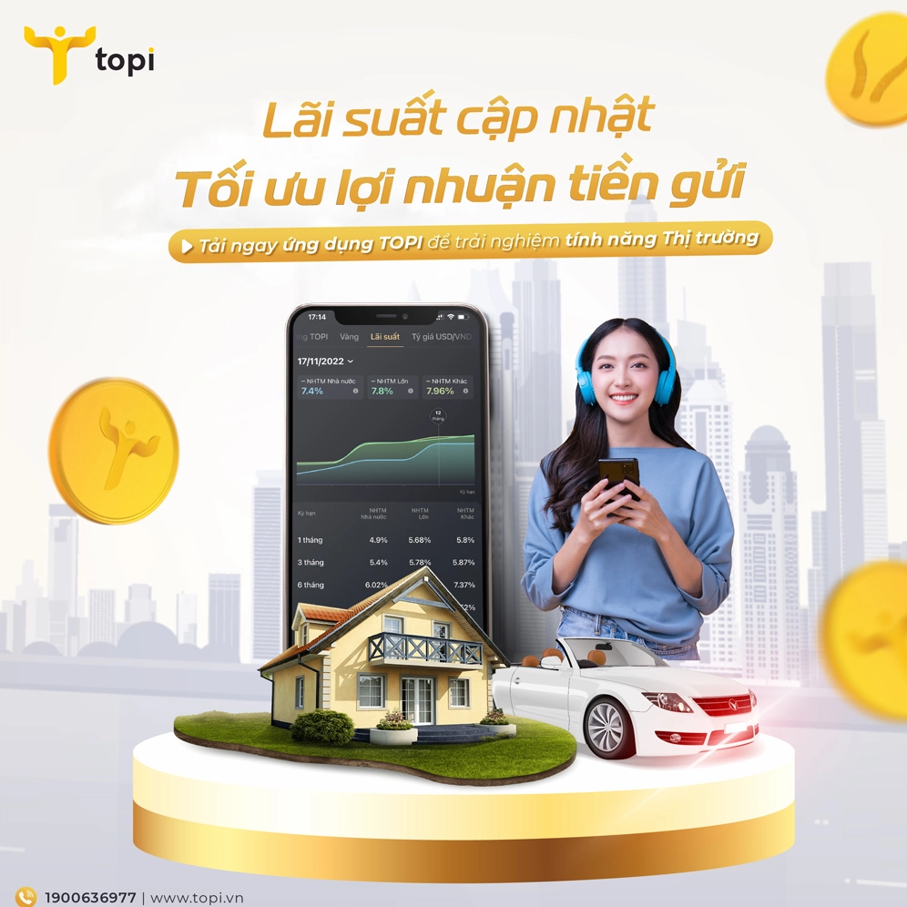 Bảng cập nhật biểu đồ lãi suất ngân hàng