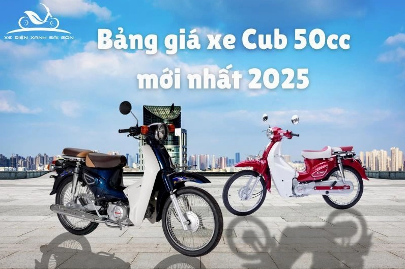Bảng giá các mẫu xe cub 50cc phổ biến năm 2026