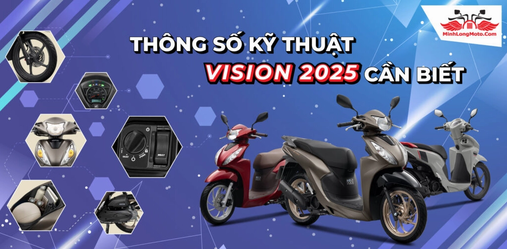 Bảng thông số kỹ thuật chi tiết của xe Honda Vision