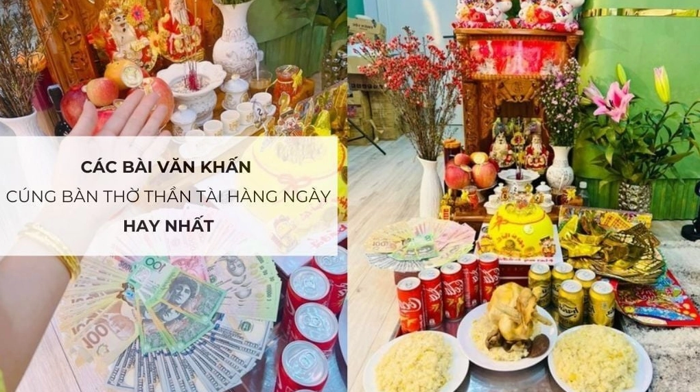 Các bài văn khấn cúng bàn thờ Thần Tài hàng ngày hay nhất