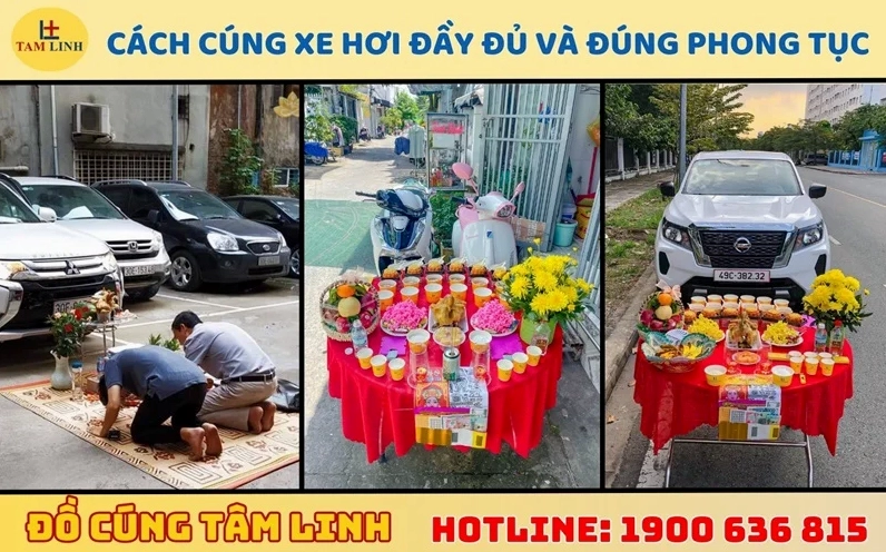 Cách cúng xe hơi đầy đủ và đúng phong tục