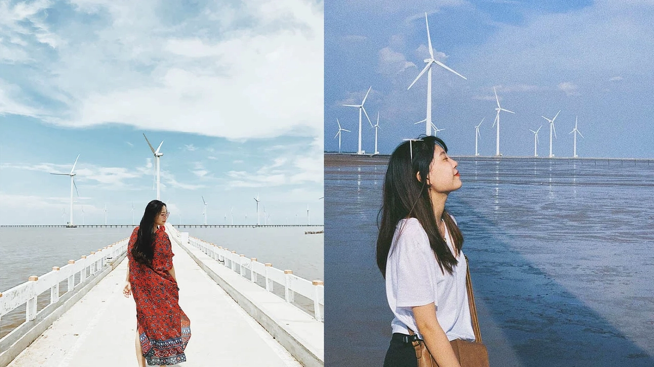 Cánh đồng điện gió hùng vĩ tại tỉnh Bạc Liêu