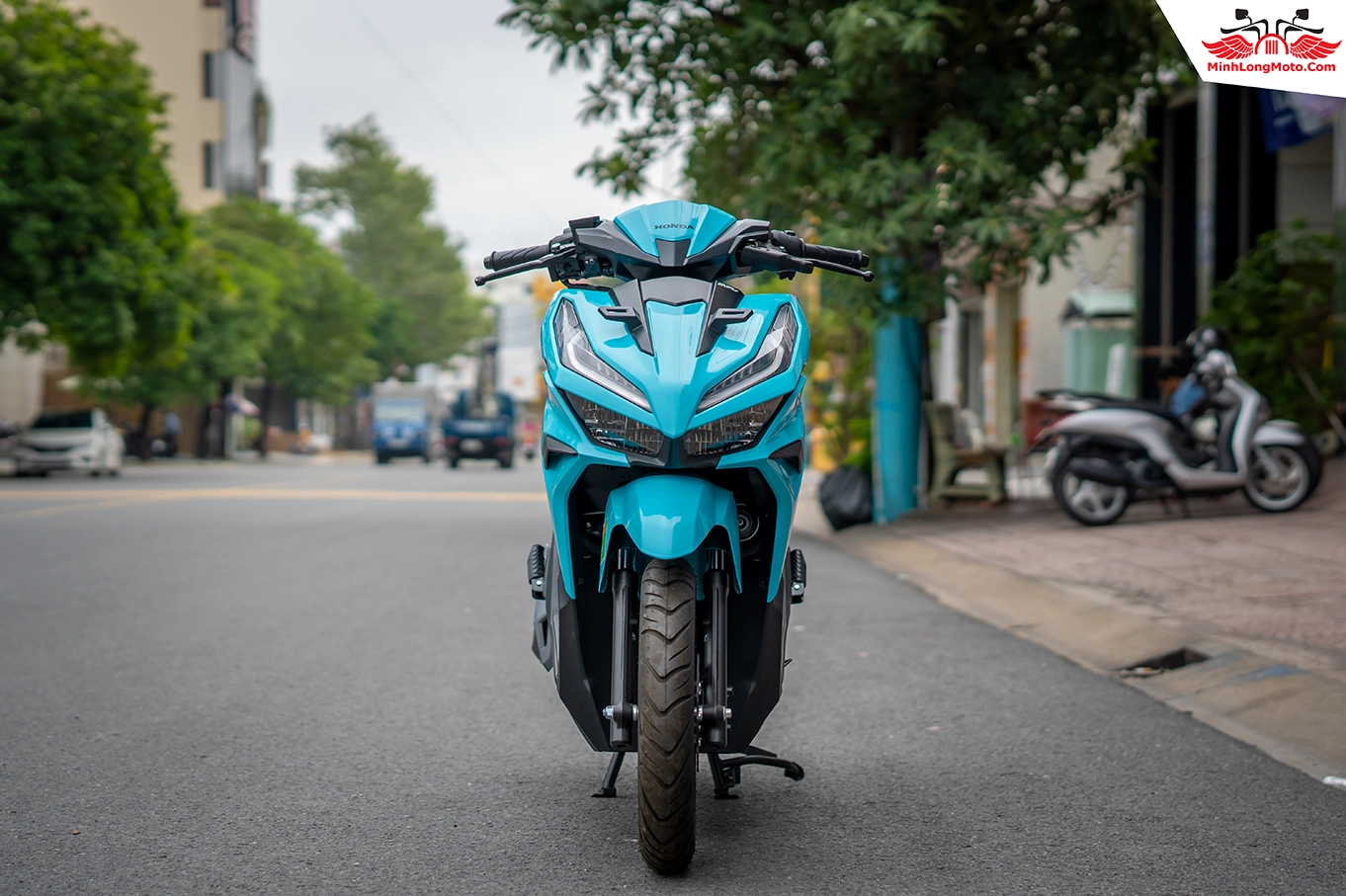 Chi tiết Honda Vario 125 màu xanh ngọc thời thượng