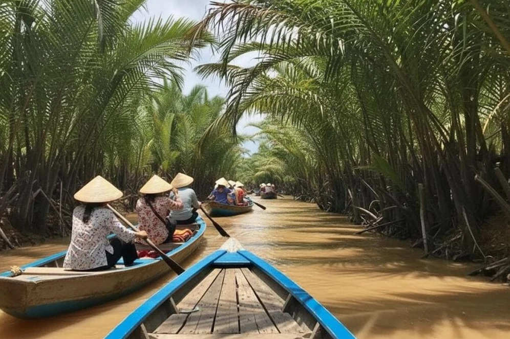 Cù lao Thới Sơn giúp bạn tìm về giây phút bình yên với khung cảnh làng quê