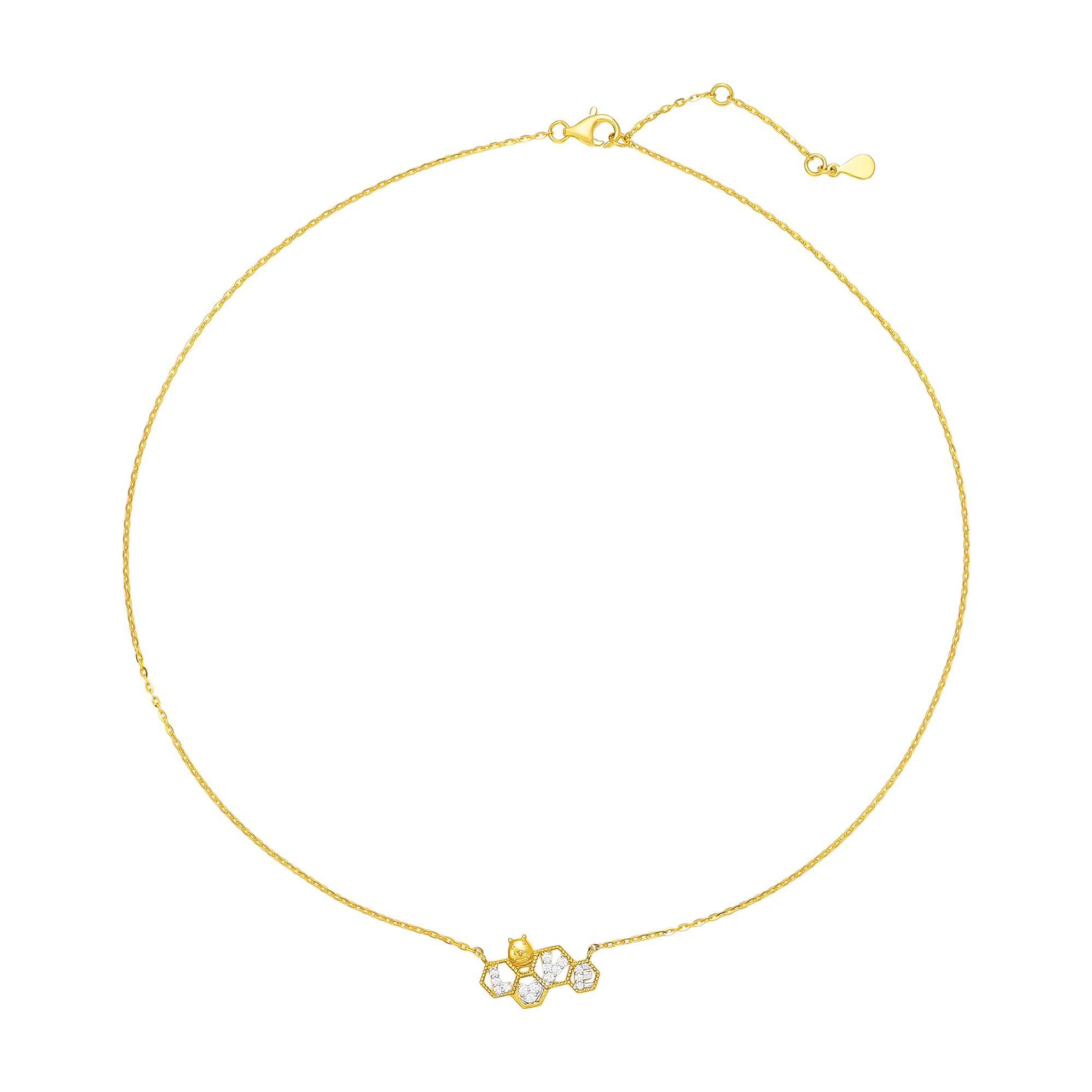 Dây chuyền vàng trang sức với những đường nét chế tác tinh xảo