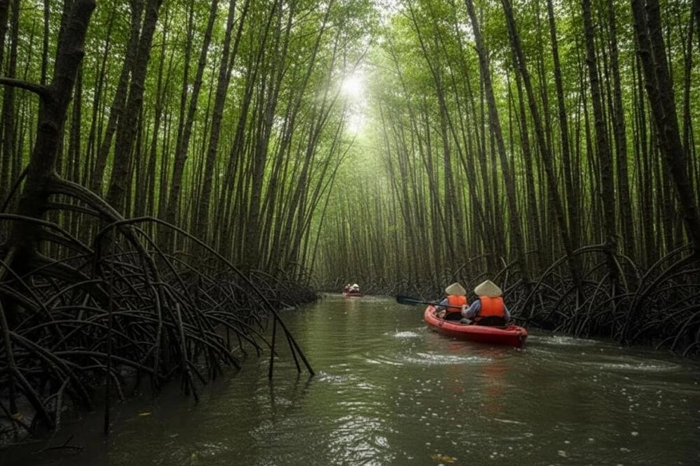 Đến thăm khu rừng ngập mặn hùng vĩ tại mũi đất Cà Mau
