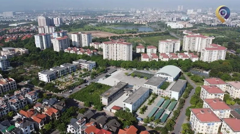 Hệ thống công viên cây xanh và cảnh quan mát mẻ tại Khu đô thị Việt Hưng