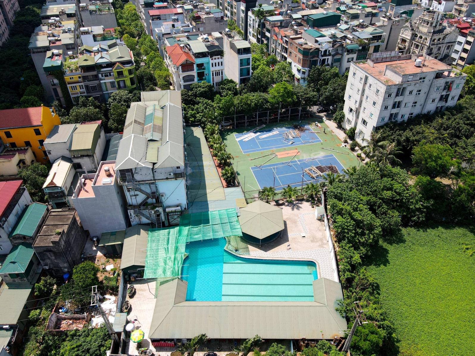 Hình ảnh thực tế bể bơi Khu đô thị Đại Thanh