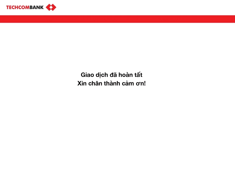 Hoàn thành giao dịch