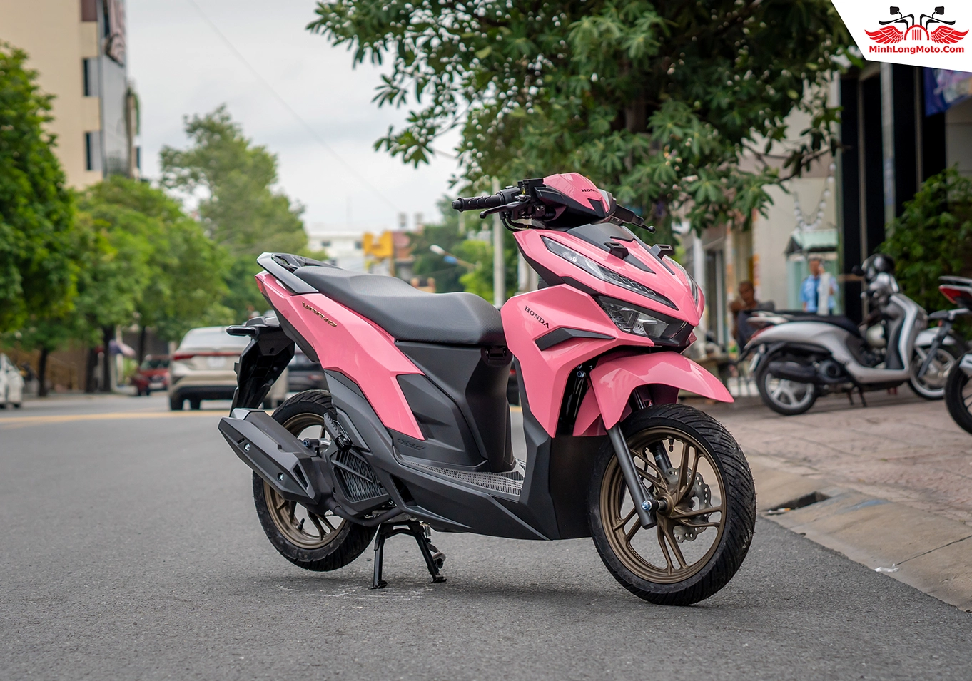 Honda Vario 125 phiên bản màu hồng độc đáo, thu hút ánh nhìn