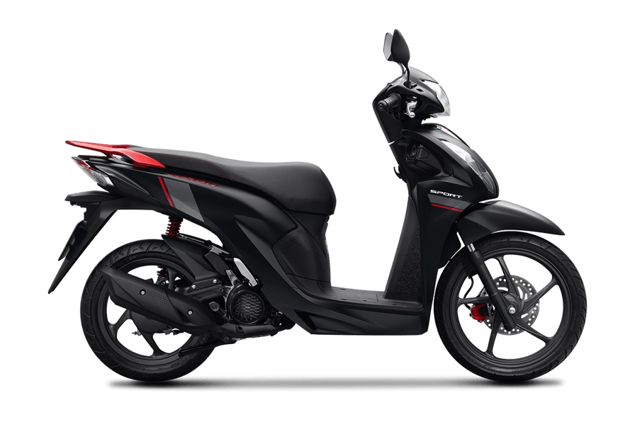 Honda Vision 2026 phiên bản Thể Thao màu Đen đầy cá tính