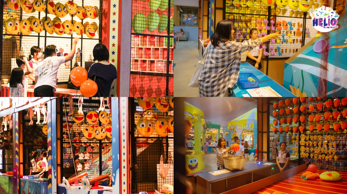 Khu game Carnival ngập tràn màu sắc và các trò chơi kỹ năng tại Helio Đà Nẵng