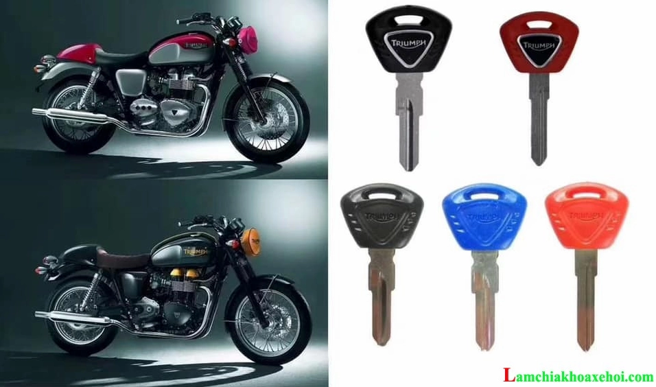 Làm chìa khóa Hiss cho xe máy phân khối lớn Triumph