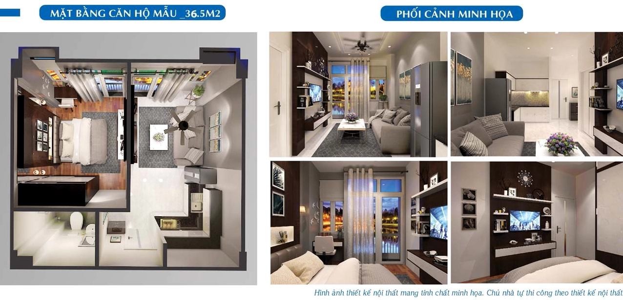 Lê Thành Lê Tấn Bê - NOXH - Nhà ở xã hội Lê Thành An Lạc - Căn mẫu 36.5 m2