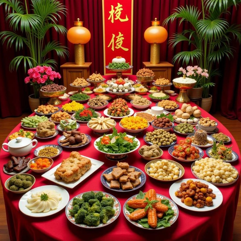 Lễ vật cúng tảo mộ cuối năm đầy đủ và thành kính.