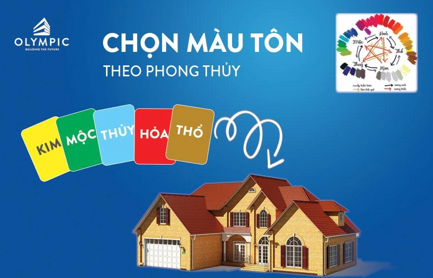 Lựa chọn màu sắc tôn phù hợp với mệnh của gia chủ