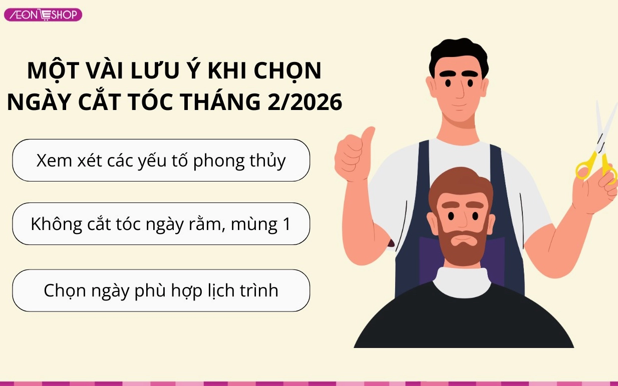 Lưu ý khi chọn ngày cắt tóc