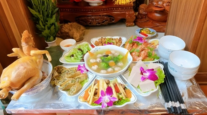 Mâm lễ cúng rằm tháng 2