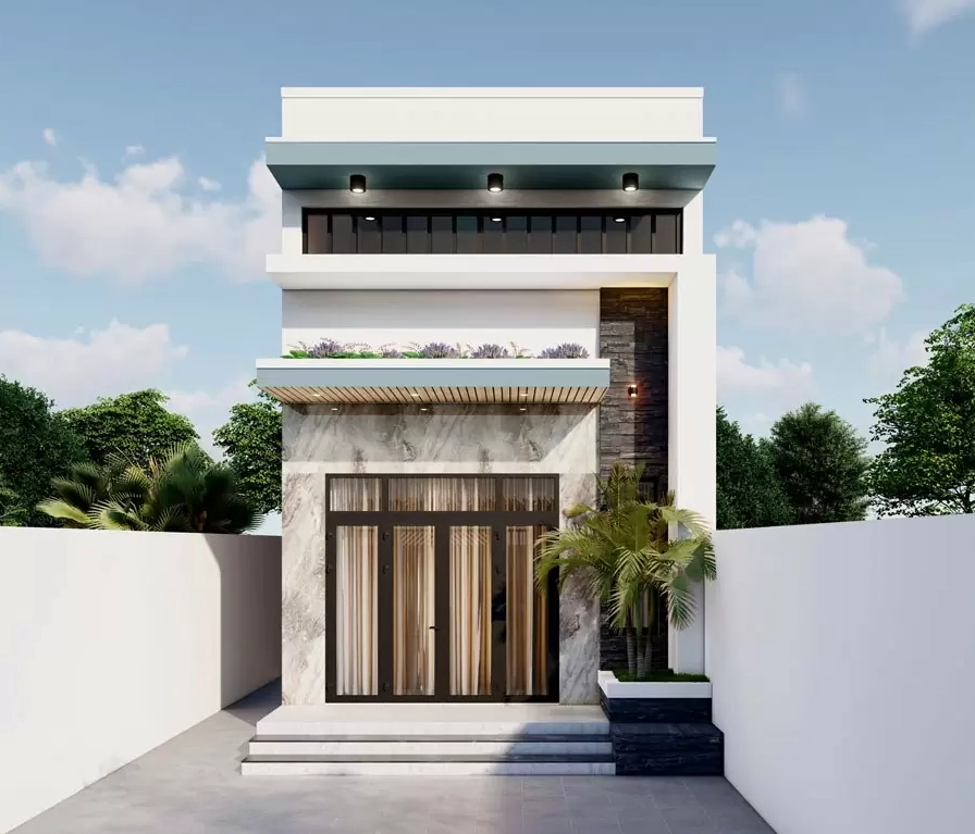 Mẫu nhà cấp 4 gác lửng 200 triệu hiện đại