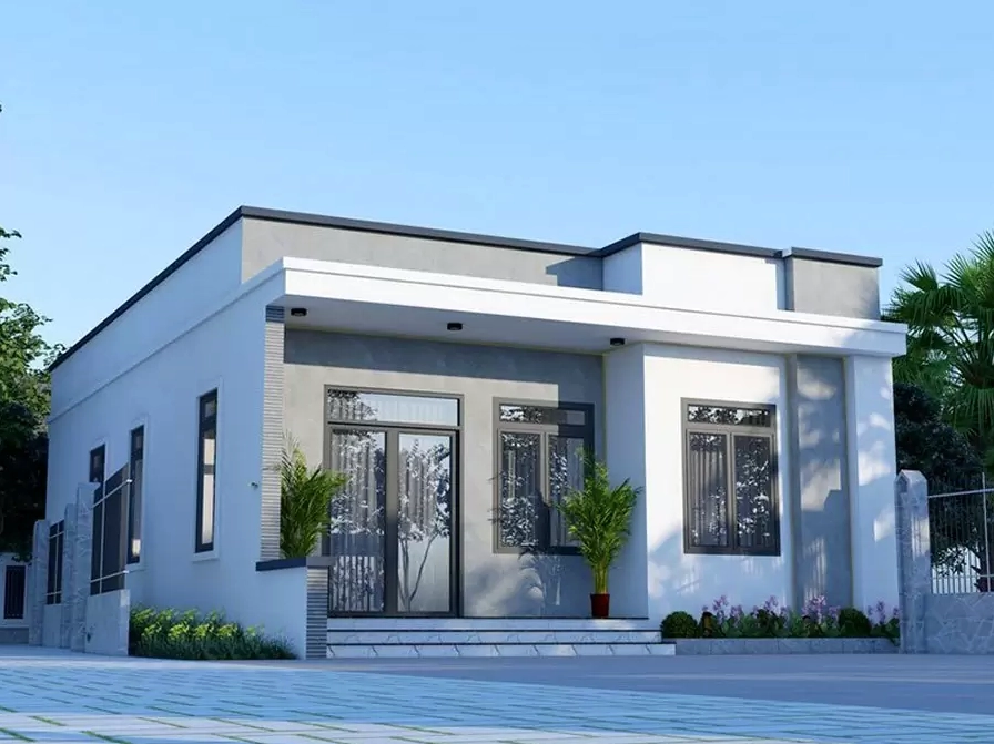 Mẫu nhà cấp 4 nông thôn hiện đại, đơn giản giá 250 triệu