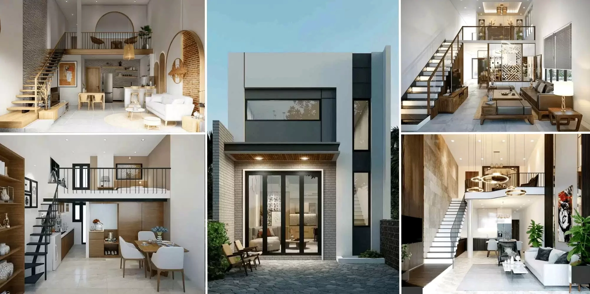 Mẫu nhà gác lửng 3 phòng ngủ 500 triệu đẹp, hiện đại, ấn tượng với mặt tiền sang trọng