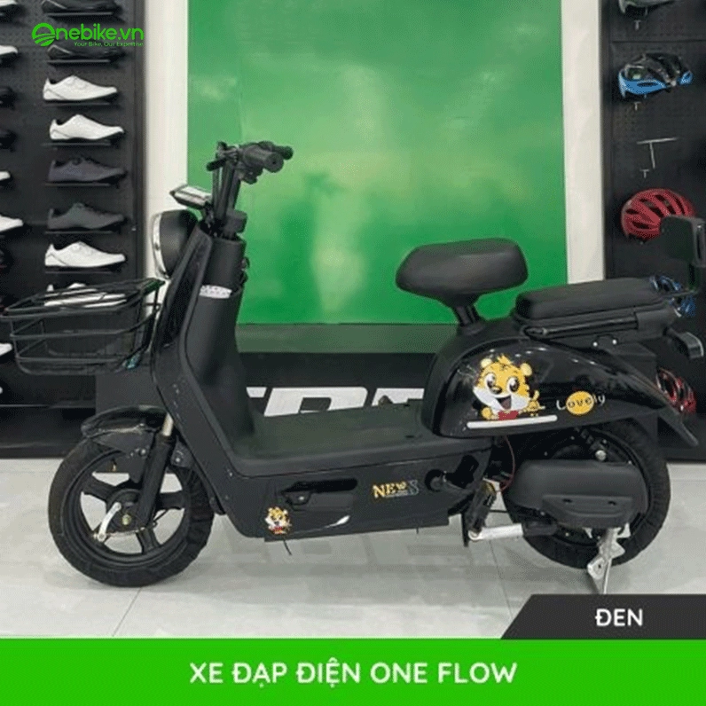 Mẫu xe đạp điện One Flow màu đen