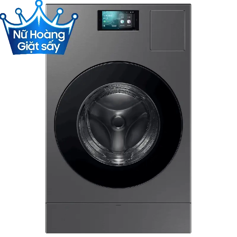 Máy giặt sấy Samsung AI Combo Heatpump Inverter giặt 25 kg - sấy 15 kg WD25DB8995BZSV