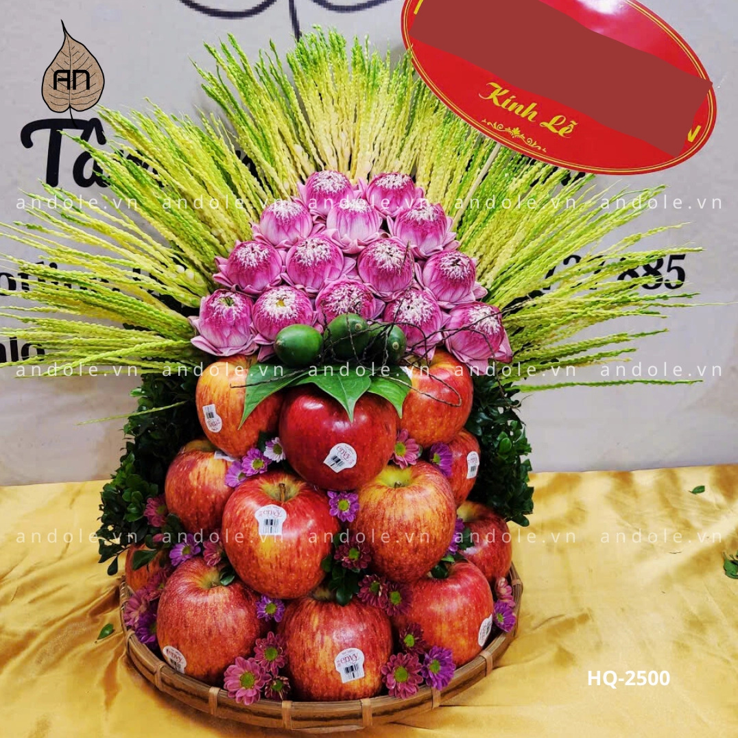 Mẹt hoa quả dạng tháp - Mẫu 18