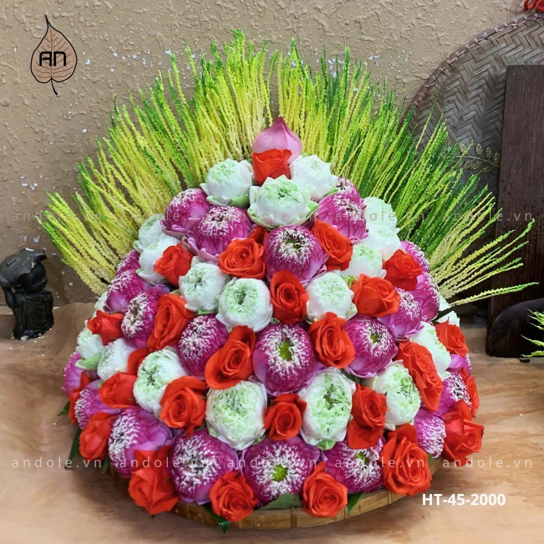 Mẹt Hoa Trầu Size 45cm Mẫu 1