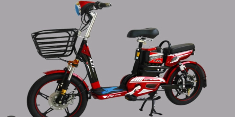 Một mẫu xe đạp điện trong tầm giá 3-5 triệu với thiết kế nhỏ gọn