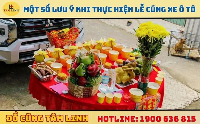 Một số lưu ý khi thực hiện lễ cúng xe ô tô