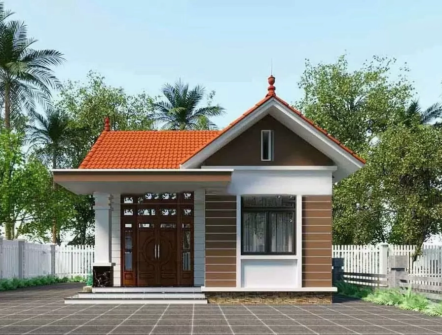 Nhà cấp 4 mái Nhật mang vẻ đẹp thanh thoát
