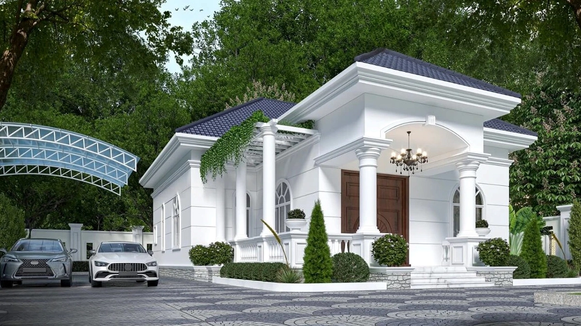 Nhà cấp 4 mái Nhật sang trọng, hiện đại