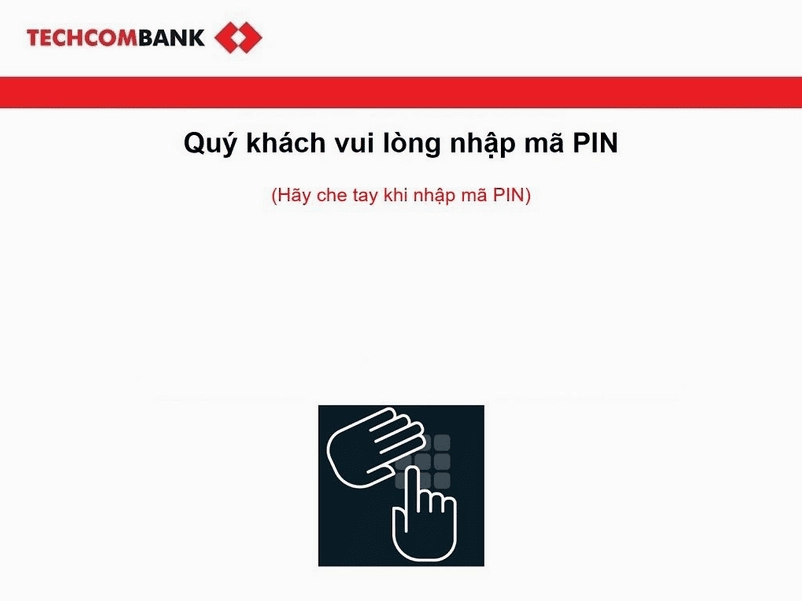 Nhập mã PIN của thẻ
