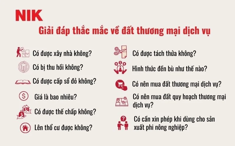 Phân loại nhóm đất thương mại dịch vụ trong hệ thống đất đai hiện hành