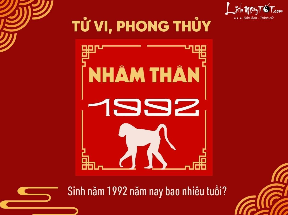 Sinh năm 1992 năm nay bao nhiêu tuổi vào 2026