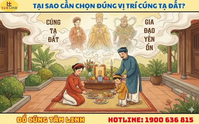 Tại sao cần chọn đúng vị trí cúng tạ đất
