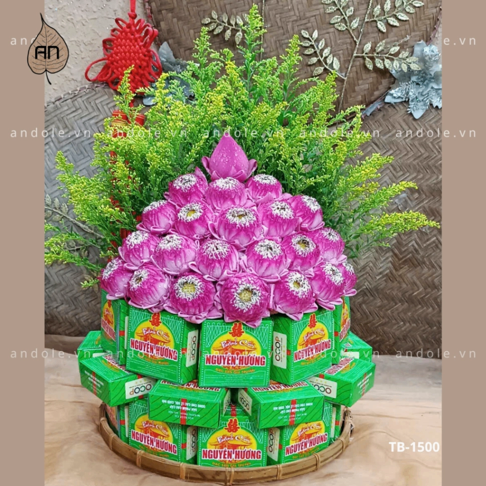 Tháp bánh cốm Quà Hà Nội - Mẫu 15