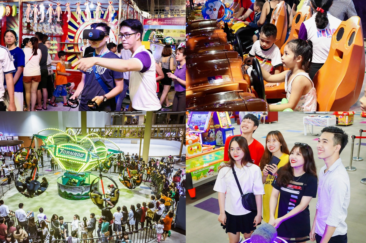 Thế giới game sôi động tại khu vui chơi trong nhà Helio Play