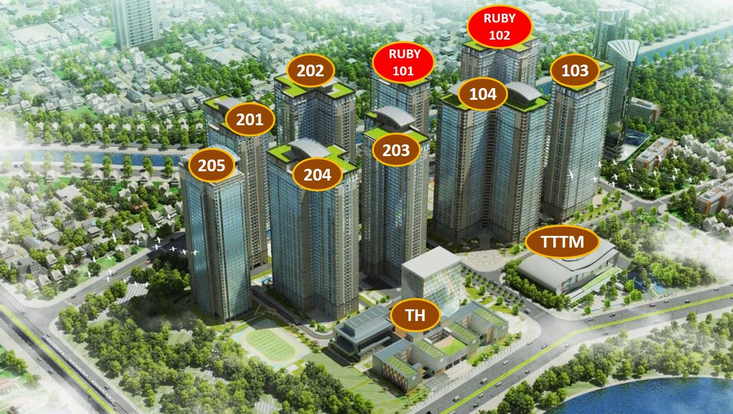 Thiết kế các tòa tháp chung cư goldmark city 136 hồ tùng mậu hiện đại
