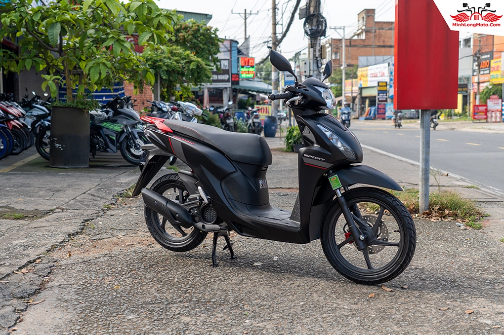 Thiết kế thanh lịch của Honda Vision màu đen